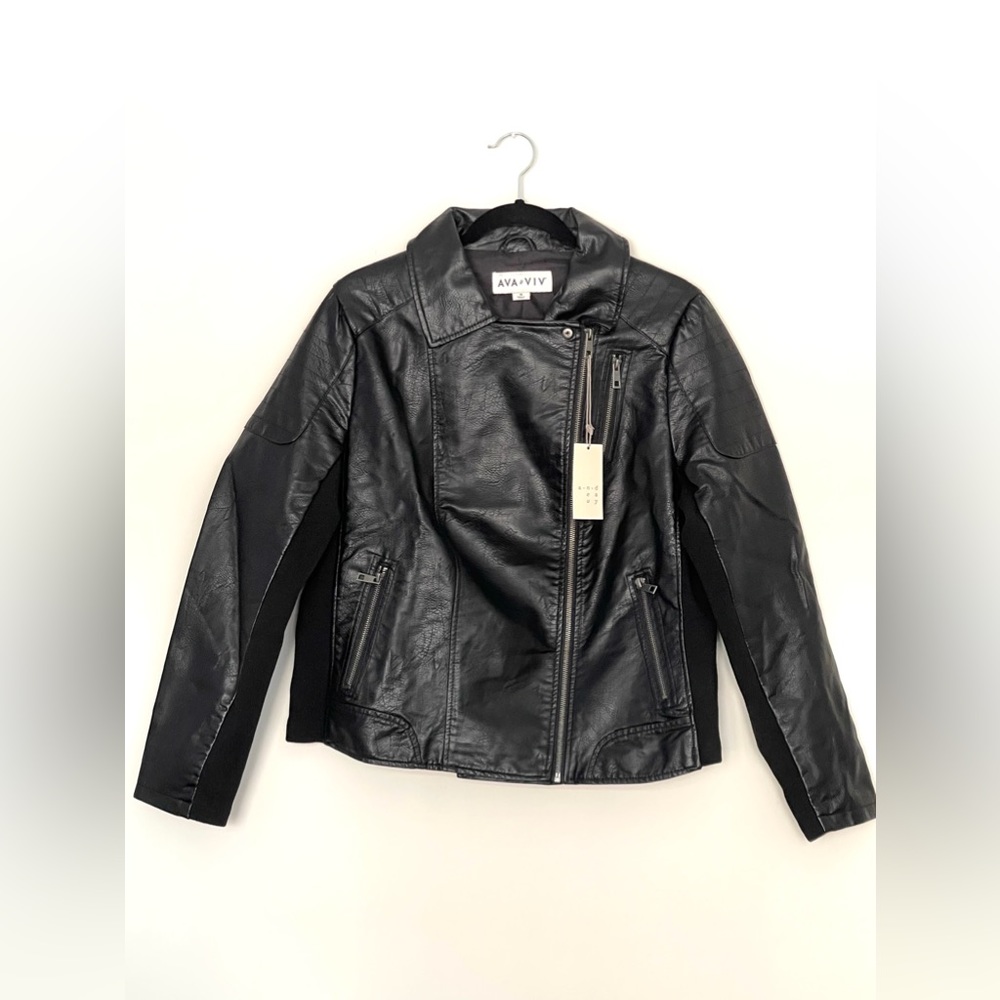 Faux leather jacket